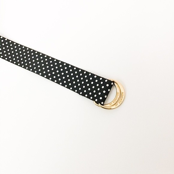 Black and White Polka Dot Belt 22W - Picture 3 of 5